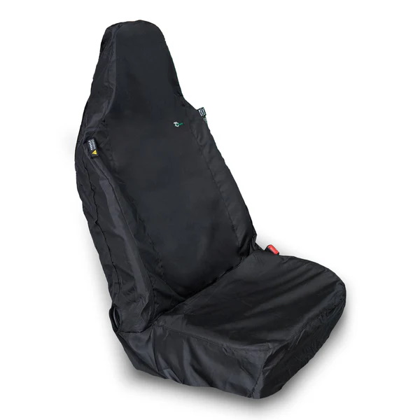 Air Bag Compatible Single Front Car Seat Cover - AB03BLK