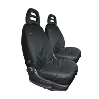 Peugeot Boxer 2007 On Tailored Driver and Single Passenger Seat Cover - Black - CP11BLK+CP11BLK