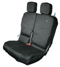 Peugeot Partner Van 2008-2018 Tailored Double Passenger Seat Cover - Black - CPDPBLK