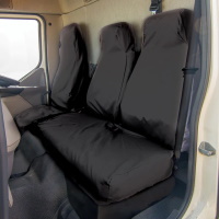 DAF LF (Euro 6) Tailored Double Passenger Truck Seat Cover - DAF02BLK