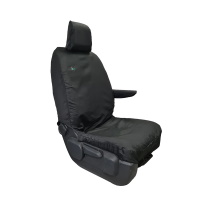Toyota Proace Van 2016 Onwards Tailored Double Passenger Bench Seat Cover (One Base Cushion) - Black - TA4416
