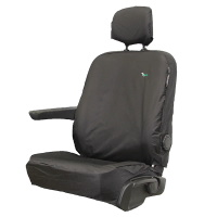 Vauxhall Vivaro 2014-2019 On Tailored Single Passenger Seat Cover - Black - LHDTV01BLK