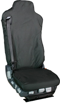 Mercedes Atego Isringhausen Tailored Driver with Adjustable Seatbelt Truck Seat Cover - MERT03BLK