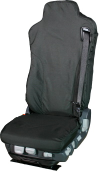 Mercedes Unimog Isringhausen Tailored Passenger with Adjustable Seatbelt Truck Seat Cover - MERT04BLK
