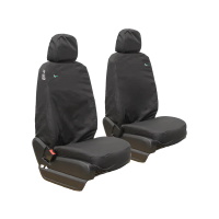 Mercedes Sprinter Van 2006 - 2018 Tailored Driver with Single Passenger Seat Cover - Black - MERV01BLK+MERV01BLK