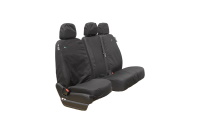 Mercedes Sprinter Van 2006 - 2018 Tailored Driver with Double Passenger Seat Cover - Black - MERV01BLK+MERV02BLK