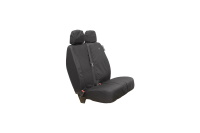 Mercedes Sprinter Van 2006 - 2018 Tailored Double Passenger Seat Cover - Black - MERV02BLK
