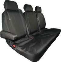 Mercedes Vito 2014 - 2020 Tailored Rear Three Seat Cover - Black - MERV03BLK
