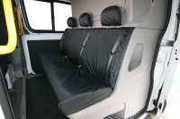 Citroen Relay 2007 On Tailored Triple Rear Passenger Seat Cover - Black - TA4133