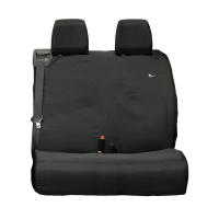 Peugeot Expert Van 2016 Onwards Tailored Double Passenger Bench Seat Cover (One Base Cushion) - Black - TA4416