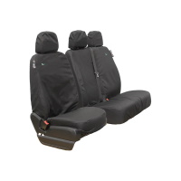 Mercedes Sprinter 2018 On Tailored Driver And Double Passenger Seat Cover - Black - TA6236+TA4690