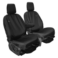 Ford Transit 2014 Onwards Tailored Van Front Set Driver with Single Passenger Seat Cover - Black - TCSBLK+TA5055