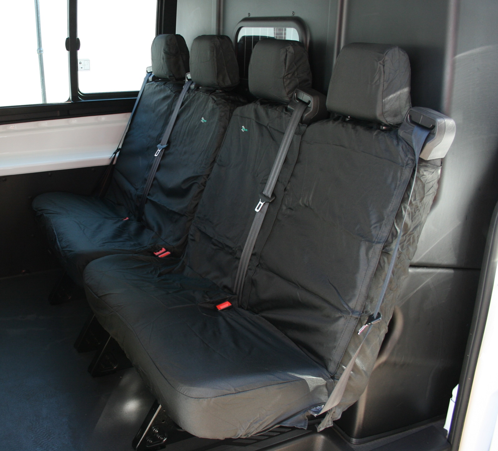 Ford Transit 2014 Onwards Tailored Van Four Person Split Rear Seat Cover - Black - TRC14BLK