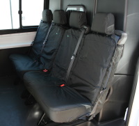 Ford Transit 2014 Onwards Tailored Van Four Person Split Rear Seat Cover - Black - TRC14BLK