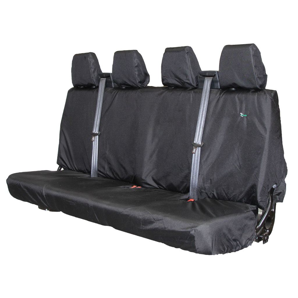 Ford Transit 2014 Onwards Tailored Van Four Person Bench Rear Seat Cover - Black - TTC14BLK
