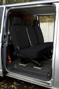 VW Volkswagen T5 Tailored Van Crew Cab Rear Seat Cover - VWT5RBLK