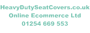 Heavy Duty Car Seat Covers, Van Seat Covers & Car Seat Covers, Roof Racks, Roof Bars and Van Accessories Online Store